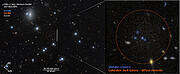 Dark galaxy CDG-2 near Perseus Cluster (annotated compass image)