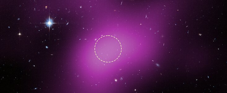 This image shows the location of Cloud-9, which is 2,000 light-years from Earth.