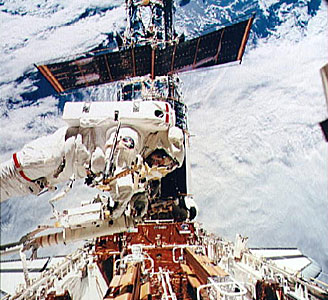 Kathryn Thornton During Second EVA