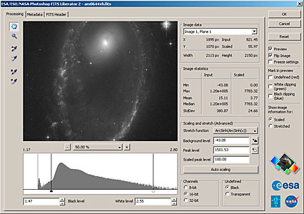 ESA/ESO/NASA Photoshop FITS Liberator v. 2.2 released