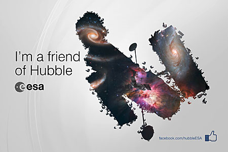 ESA/Hubble reaches 100 000 Facebook friends