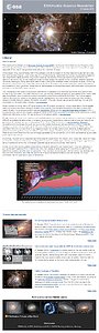 Screenshot of the October 2015 issue of ESA/Hubble Science Newsletter