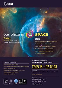 Our Place in Space poster for Garching
