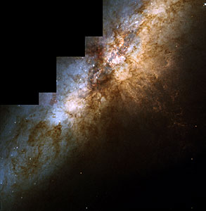 Hubble spies huge clusters of stars formed by ancient encounter