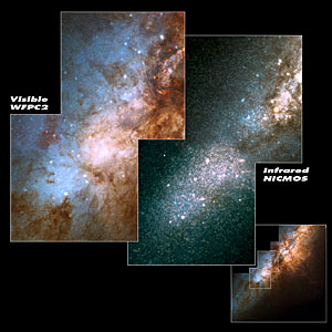 Hubble spies huge clusters of stars formed by ancient encounter