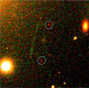 Hubble and Keck's newly discovered galaxy 'building block'