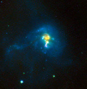 Hubble Provides 'One-Two Punch' to See Birth of Stars in Galactic Wreckage