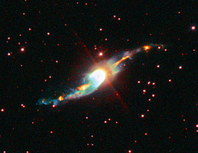 The mysterious 'Garden-sprinkler' nebula