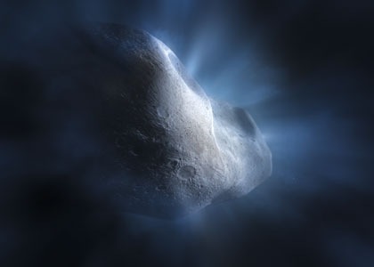 Comet Tempel 1 close-up [artist's impression]