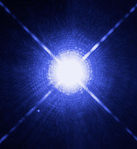 The Dog Star, Sirius A, and its tiny companion