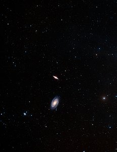 Wide-field image showing the region of M81 and M82 (ground-based image)