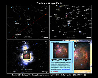 The Sky in Google Earth