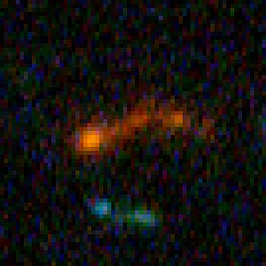 Hubble Building Blocks Galaxy at Redshift 5.42