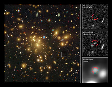 Hubble Uncovers One of the Youngest and Brightest Galaxies in the Early Universe