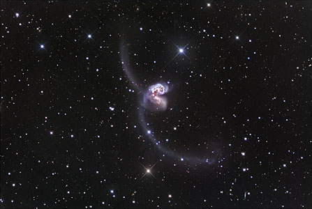 Ground-based image of the Antennae Galaxies
