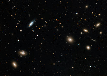 The Coma Galaxy Cluster as seen by Hubble