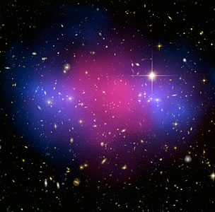 Hubble and Chandra composite of the galaxy cluster MACS J0025.4-1222