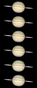 Photo sequence of Saturn: 24 February 2009
