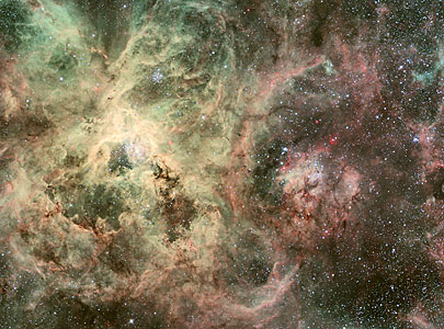 Homeless star in 30 Doradus (ground-based image)