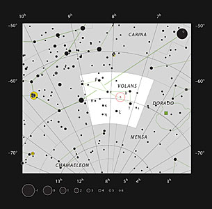 The Meathook galaxy, NGC 2442, in the constellation of Volans