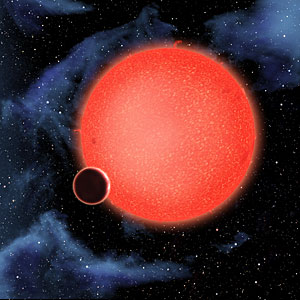Exoplanet GJ 1214b (artist's impression)