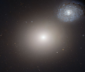 Hubble image of galaxy pair Arp 116