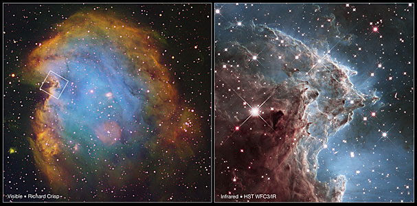Location of the Hubble IR Detail in NGC 2174
