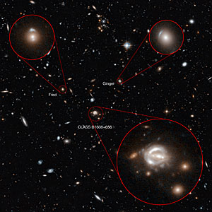 Annotated image of the field around CLASS B1608+656
