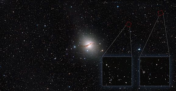 Centaurus A halo annotated