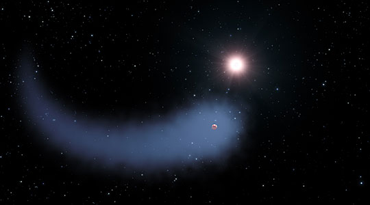 Artist impression of Gliese 436b