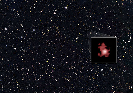 Most distant galaxy