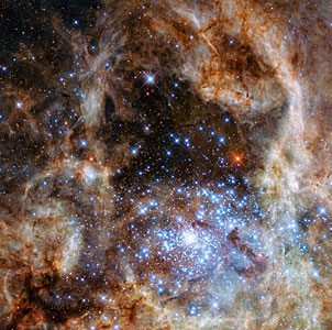 R136 observed with WFC3