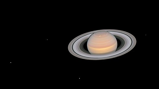 The moons of Saturn