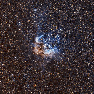 NGC 595 — a diffuse nebula in the Triangulum Galaxy