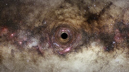 Artist’s Impression of an Isolated Black Hole