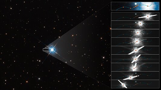 Hubble Uses Microlensing To Measure the Mass of a White Dwarf (Clean)