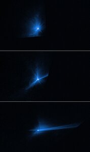 Hubble captures DART asteroid impact debris (clean)