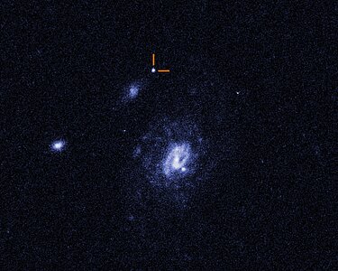 Hubble image of a Luminous Fast Blue Optical Transient (LFBOT)