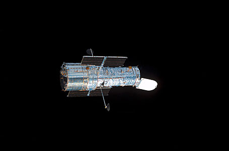 Hubble Space Telescope in space