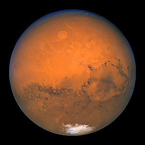 Hubble's Close Encounter with Mars