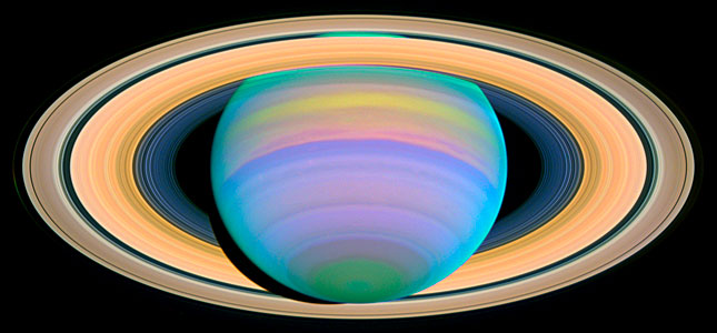 The Slant on Saturn's Rings (Ultraviolet)