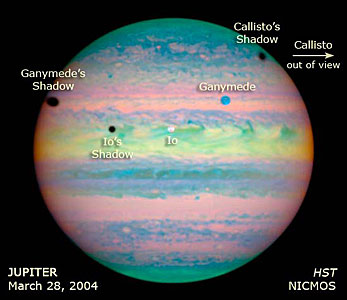Annotated HST/NICMOS Image