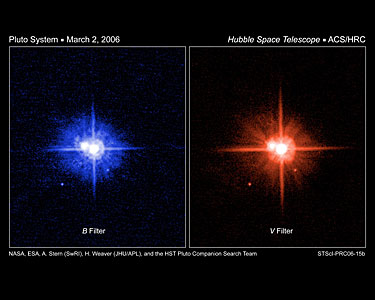 Hubble colour images of Pluto's moons support a common birth