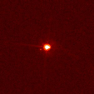 Hubble view of Eris and Dysnomia (unannotated)