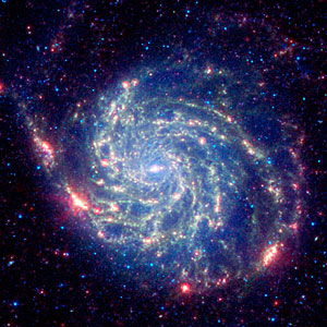 Spitzer image of M101