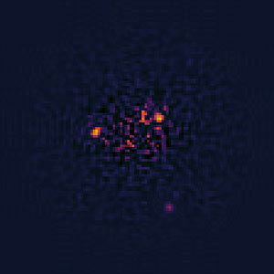 Software-processed NICMOS image of HR 8799 planetary system