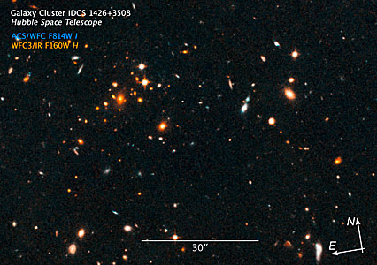 Compass and scale image of IDCS J1426.5+3508