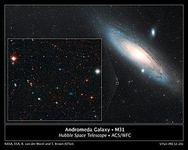 Wide-field view of the Andromeda Galaxy