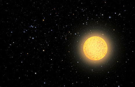 Artist’s view of ancient star