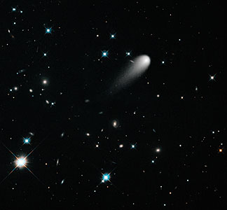 A unique Hubble view of comet ISON